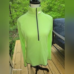 Under Armour Neon Green Quarter-Zip Pullover
